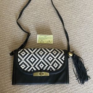 Mary Frances Black & White Bag
